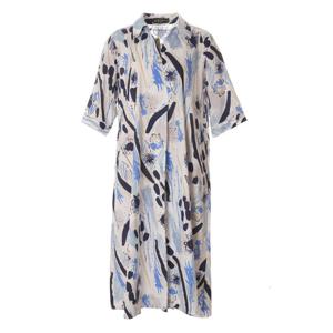 [몬테밀라노]기하학 나염 셔츠 원피스 MK406O1523