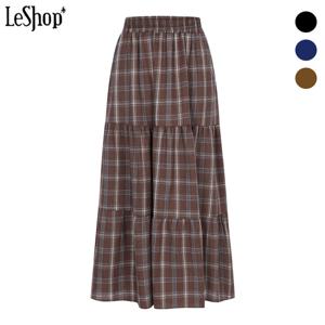 [르샵]체크 셔링 롱 스커트 (BO9SK007A)