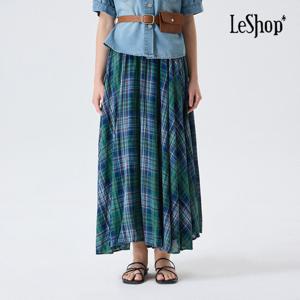 [르샵]써머 브리즈 롱 체크 스커트 (BP6SK011A)