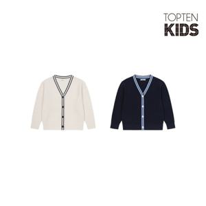 [탑텐키즈]공용) 브이넥 스웨터 가디건(MKF1EC3201)