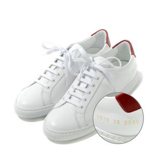 [커먼프로젝트] (6019 0536 WHITE RED) 여성 아킬레스 레트로 스니커즈