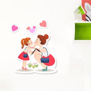 아트박스/꾸밈 nb084-인테리어벽시계-엄마와딸