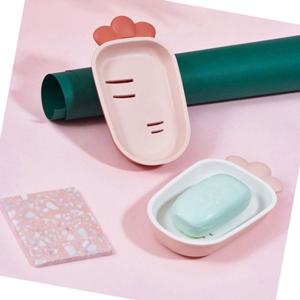 엄지척 귀여운 당근 모양 비누 받침대 1P 30x170x95mm 욕실