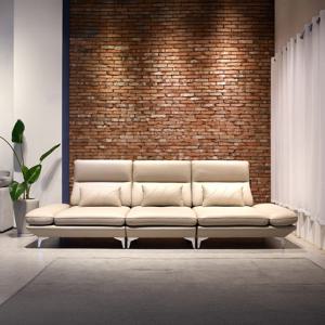 레스토닉 사트바 꼬모에디션 천연통가죽 스윙쿠션 4인소파