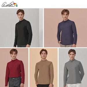 [아놀드파마]24FW 남성 양면기모 모크넥티셔츠 5종