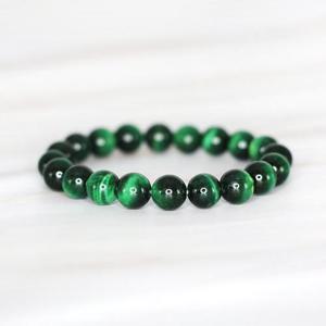 그린호안석 8mm 금전운 사업운 천연석 행운 녹색 원석팔찌 R-364