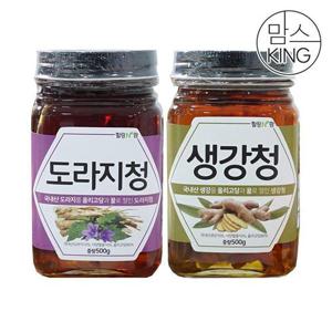 갤러리아_[맘스킹]가고파힐링푸드 도라지청 500g+생강청 500g