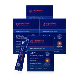 슈퍼도스 리포좀 비타민c 2000 30포 x 4박스(총4개월분)