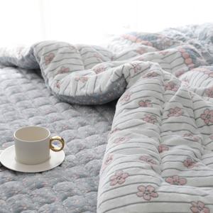 준앤종 두꺼운 프리미엄 5미리 시몬 겨울 극세사 이불 베개세트 싱글