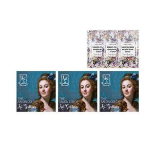 [아트갤러리]더 살롱 컬러  염색제 순수 새치커버 셀프 염색약 3개+샘플 3개