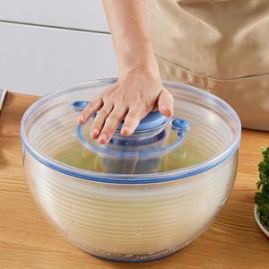 야채 채소 물기제거 채반 펌핑 회전 탈수기 대용량 5L 세척기 짤순이 상추탈수기 물기제거 P844