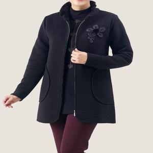 [마담엘레강스][마담엘레강스] 비키 코사지 와이어 카라 자켓 K171JK01