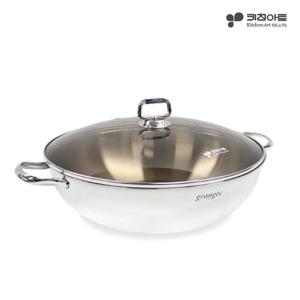 [BJ] 키친아트 그랑제 인덕션냄비 통3중 304스텐 전골냄비 28cm