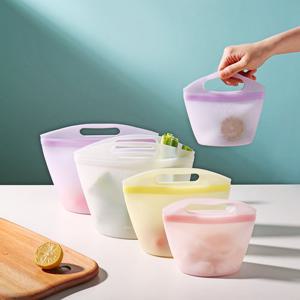 이지실리 핸들형 실리콘 지퍼백 3P 세트