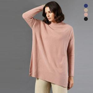 [후스타일]프리누아 라운드 터틀넥 판초 니트 4종 택1