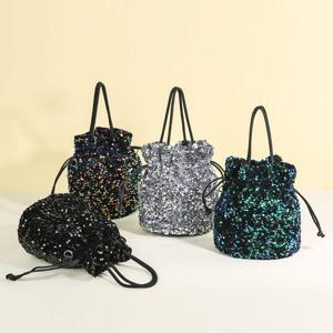스팽글 버킷백 토트백 반짝이 복주머니 숄더백 여자토 WFL1XO8