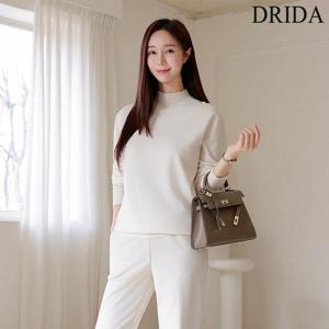 드리다 여성 빅사이즈 캐시미어 반목 반폴라 이너 니트 40-50대 미시 하객 모임 상견례 엄마옷