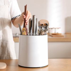 [모나코올리브]올인원 회전 360 수저통 겸용 칼블럭