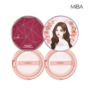 미바 왕쿠션 시즌3 극강커버 더레드+캐릭터 혼합 패키지 (본품2+리필2)