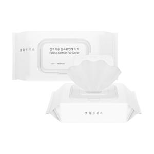 [생활공작소] 건조기용 섬유유연제 시트 80매 x 2개