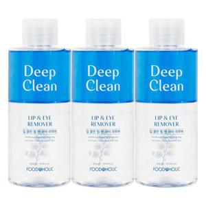 (3개)푸드어홀릭 딥 클린 립앤아이 리무버 300ml /메이크업 클렌징 대용량