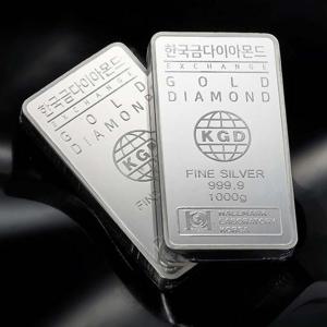 [한국금다이아몬드] 실버바 AG 1000g 1kg 999.9 은투자 은시세