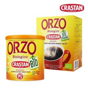 크라스탄 유기농 디카페인 보리 커피 오르조 보리차 125g+10T 1세트 카페인없는 차