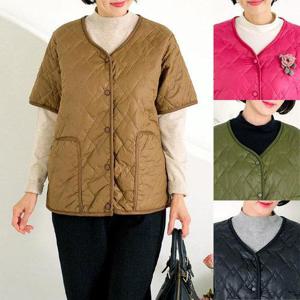 [로즈맘][엄마옷 로즈맘] 유향누빔패딩반팔조끼