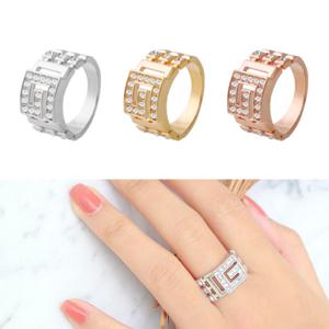 지베르니 14Kgp 화려한 명품 패션 볼드 하객패션 오피스룩 반지 US195_ US199