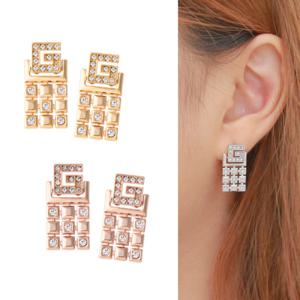 지베르니 14Kgp 화려한 명품 패션 볼드 하객패션 오피스룩 귀걸이 US194_ US198