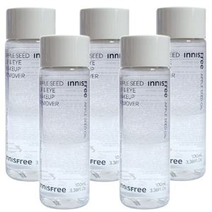 이니스프리 애플 씨드 립앤아이 메이크업 리무버 100ml 5개