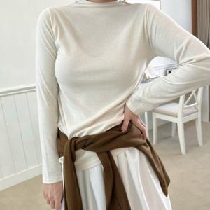 설세라 / 1 + 1 8컬러 루즈핏 반목폴라티 목티 이너 목폴라