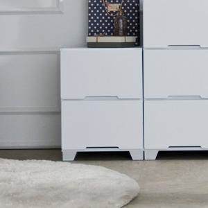 (착불) 에스엠 2단서랍장 다용도수납장 미니서랍장