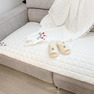 효재 내츄럴 광목 소파패드 3인용 사계절 자수 패드