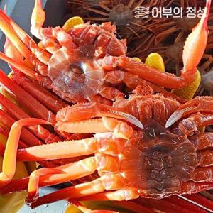 [5+1추가증정] [어부의정성] 품질보장100%  수율좋은 박달홍게 생물/ 자숙 선택가능