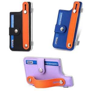 파스텔 핸드밴드 부착형 카드포켓 휴대폰 케이스