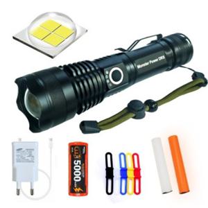 몬스터 파워 DRS LED후레쉬 XHP70 충전식 줌 랜턴 써치라이트