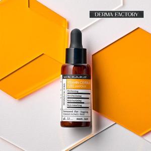 [더마팩토리] 비건인증 퓨어 비타민 C E 페룰릭 앰플 22ml