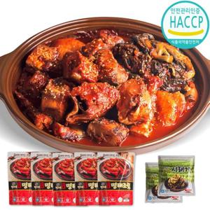 [명자네] 속초 코다리조림 650g 15인분(명태조림5팩+시래기2팩)