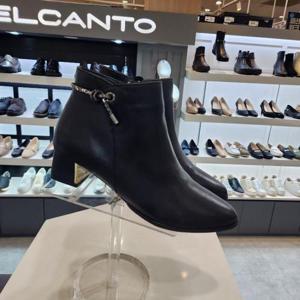 엘칸토 HC10 보석꼬임장식앵글부츠4,5cm 여성양가죽데일리앵글부츠 LCWA25U