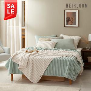 (Q /10%앱할인)에어룸 고밀도 라셀퍼 블랭킷 이불 겸 담요1+1+ 퍼쿠션(솜포함)