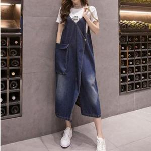 데님원피스 멜빵 원피스 청원피스 루즈핏