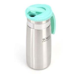 스텐 물병 원터치 냉장고 물통 식당 물병 보틀 1300ml