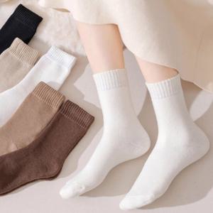 [♥5종세트] 테리 기모 양말 5개 세트 여성 겨울 데일리 발 토시 워머