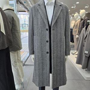 [지오지아]남자코트/겨울코트/모혼방/롱코트/루즈핏/ABE4CG1103-PGR_OD