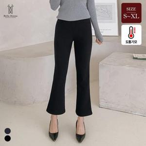 벨라도나 국산 여성 고탄력 스판 날씬핏 기모 부츠컷바지 슬랙스 팬츠 S-XL BLN25_AP58