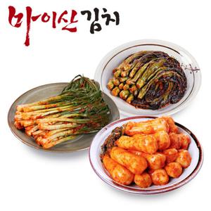 [한국농협김치] 전북 마이산김치 3종10호 갓김치1kg/파김치1kg/총각김치1kg