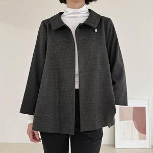 [드리다]여성 가을 모던 플레어 카라 빅사이즈 정장 자켓 40-50대 미시 중년여성 엄마옷 하객 상견례 모..