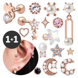 1+1 14K Gold filled-pin 데일리 심플 피어싱 귀걸이 균일특가