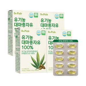 닥터픽 유기농 대마종자유 100 (750mg x 30캡슐) 4박스